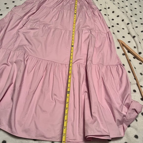 Zara Tiered Poplin Cotton Maxi Dress - Picture 6 of 11